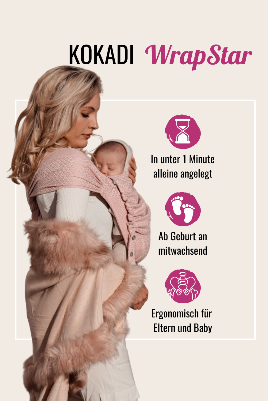 baby carrier WrapStar Heart2Heart Rosé