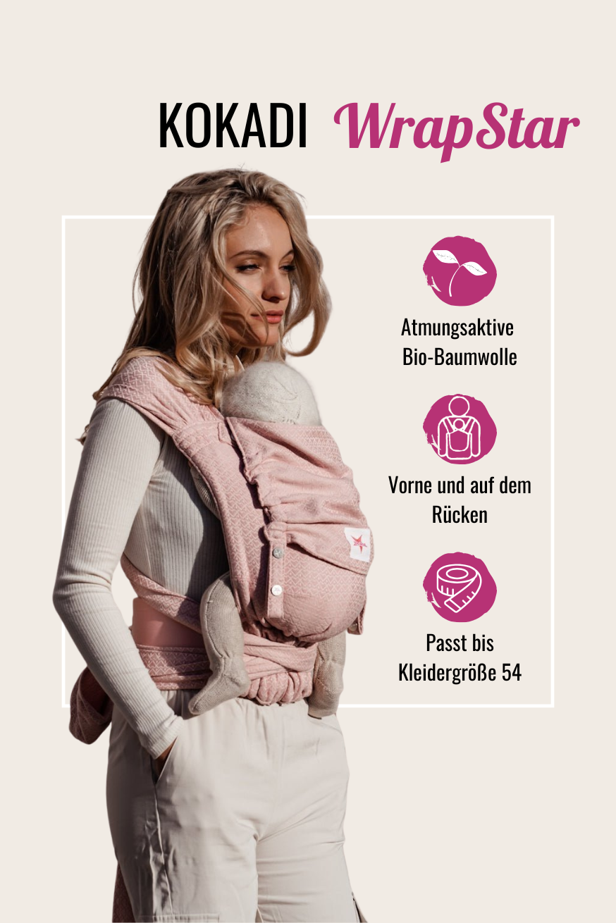 baby carrier WrapStar Heart2Heart Rosé