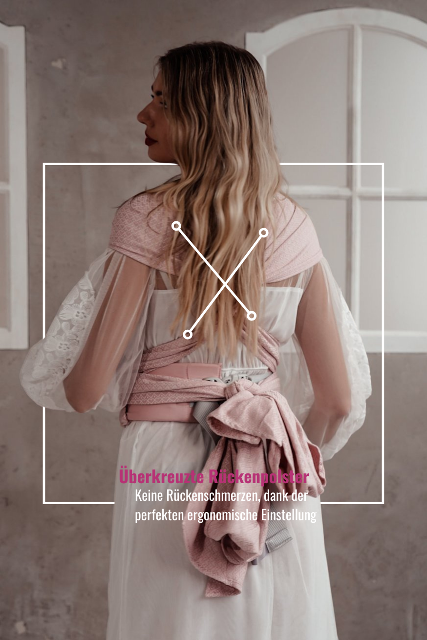 baby carrier WrapStar Heart2Heart Rosé