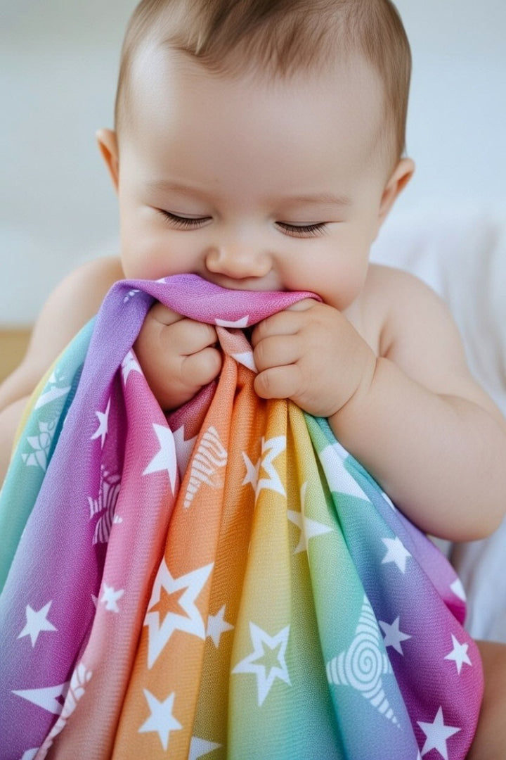 Musselin Schnuffeltuch Julia Stars