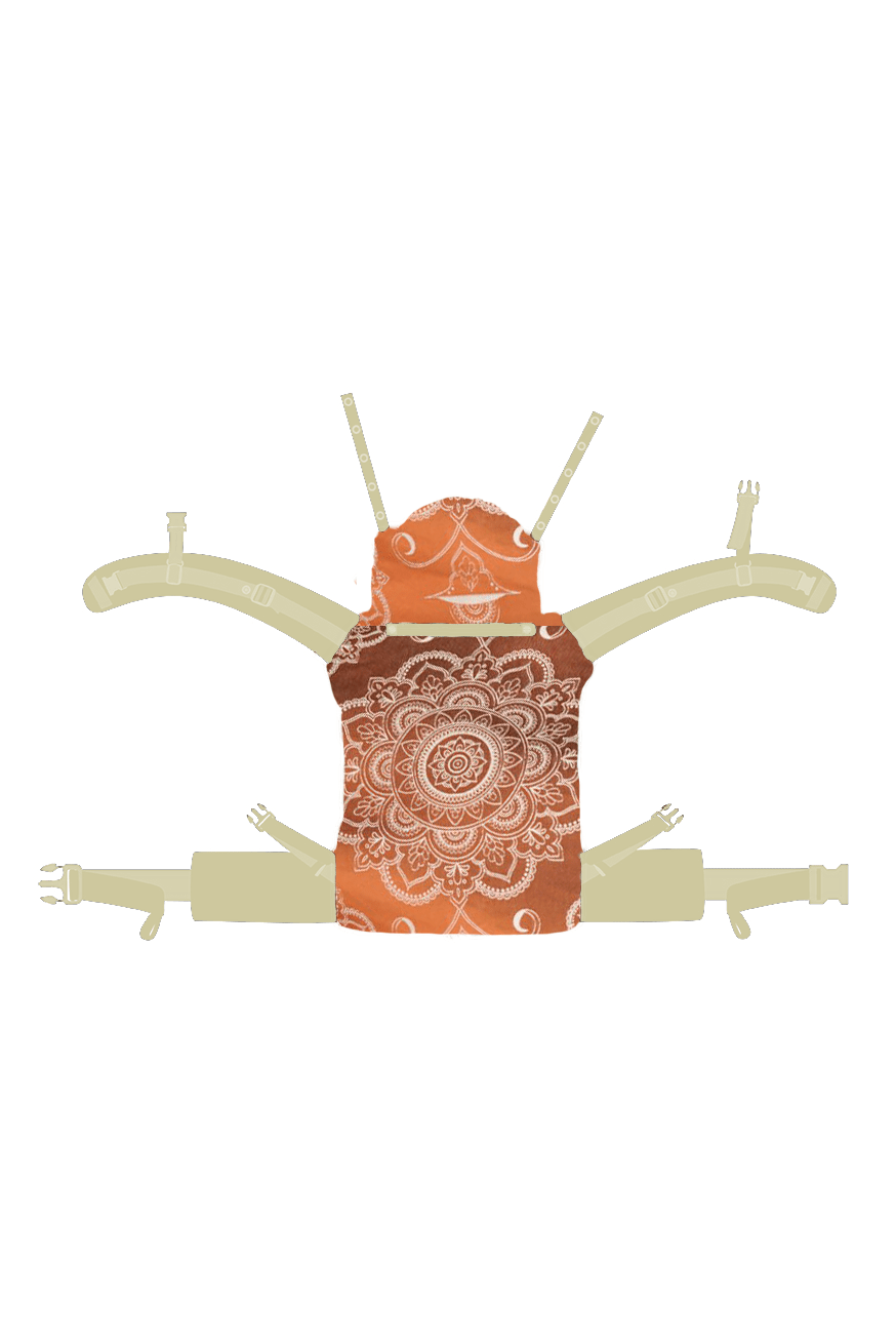 Baby Carrier Flip Mandala Latte Macchiato x Bamboo reverse - KOKADI