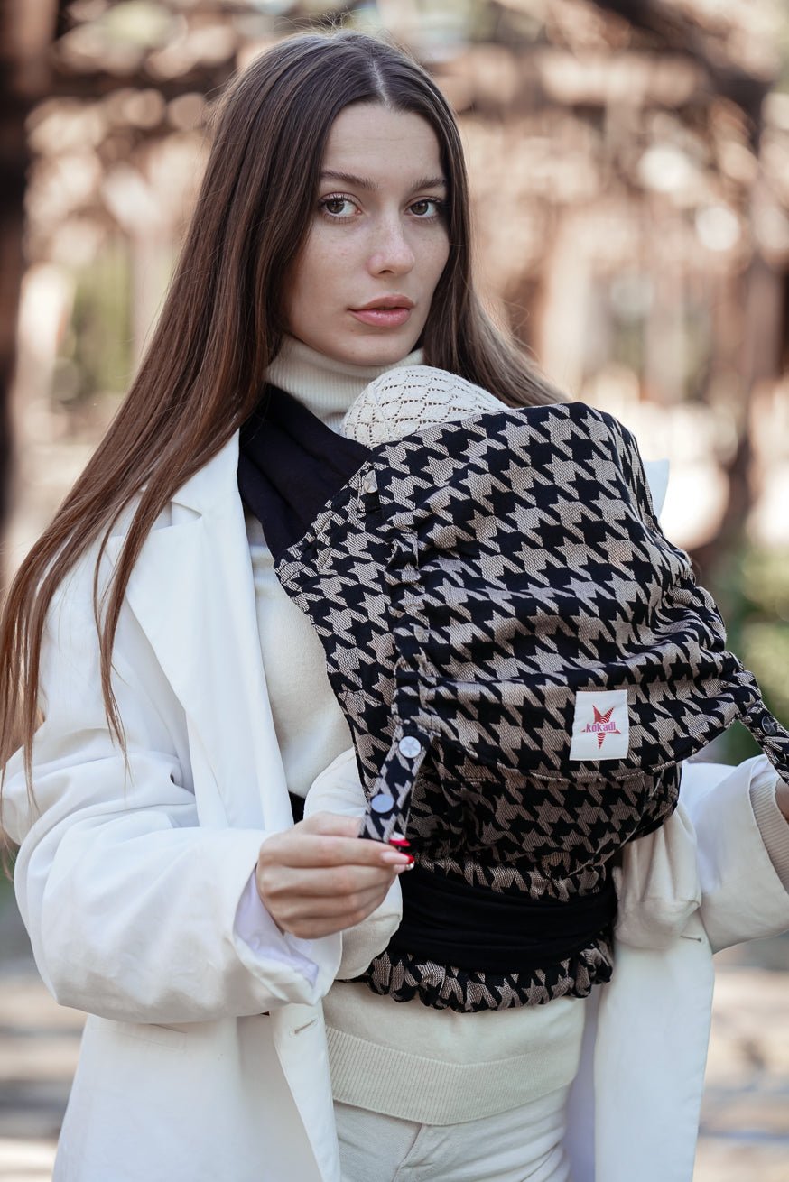 Babytrage TaiTai Houndstooth Maxim - KOKADI