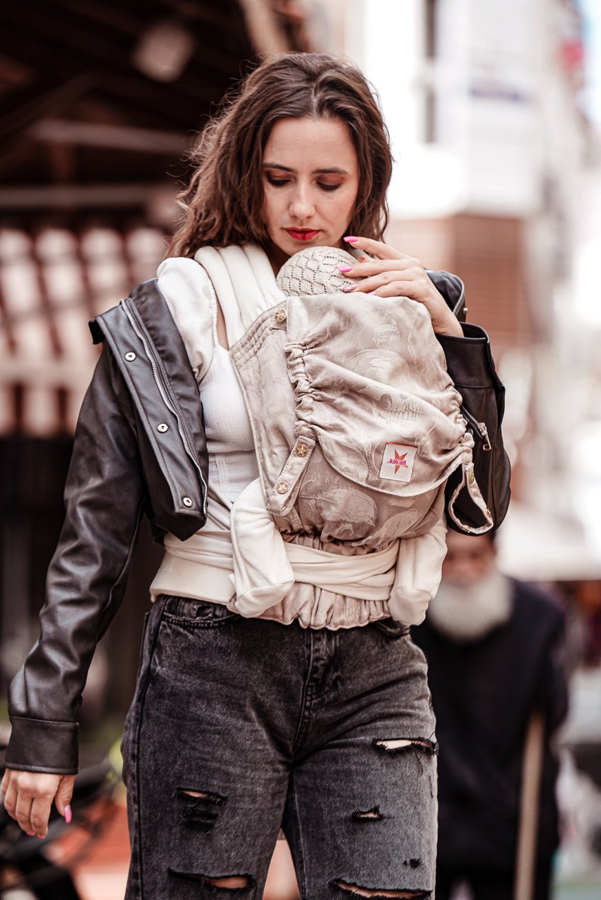 Baby Carrier TaiTai Silky Skulls - KOKADI