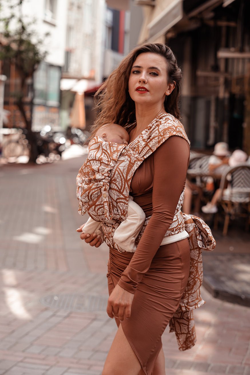 Baby Carrier WrapStar Lilenia Latte Macchiato - KOKADI