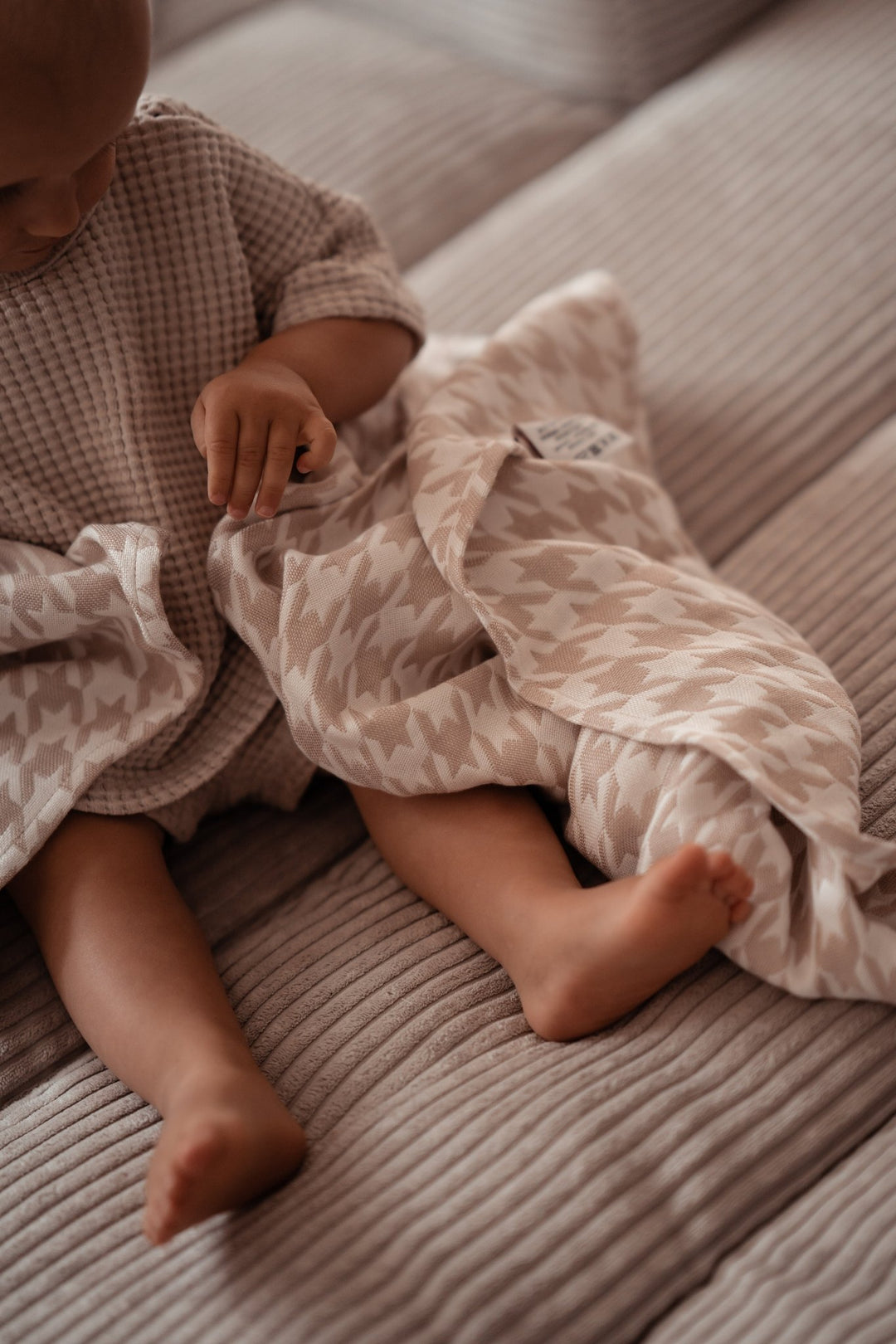 Cuddly blanket Houndstooth Campiano - KOKADI