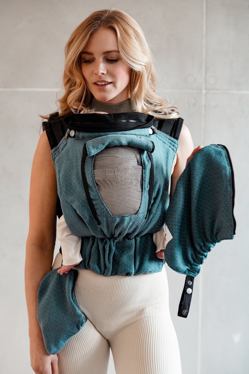 KOKADI Baby Carrier Flip Performance Air Heart2Heart Lagoon