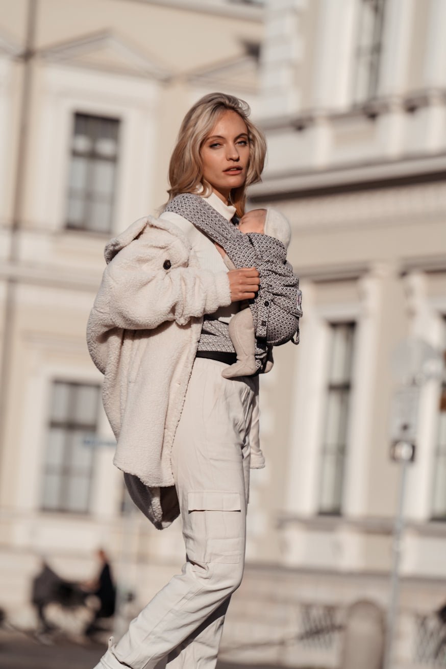 Baby Carrier WrapStar Heart2Heart Stone - KOKADI