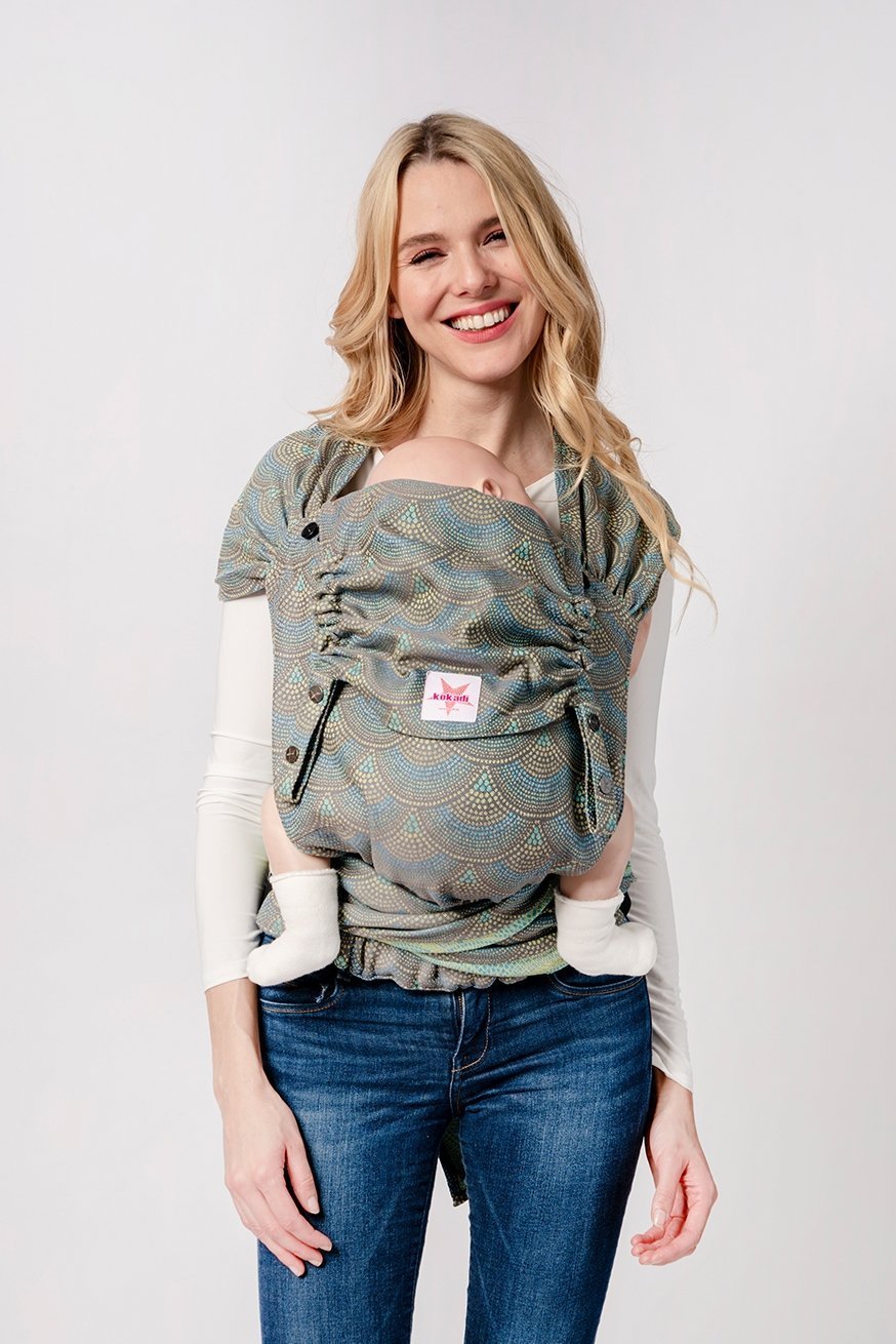 Baby Carrier WrapTai Arielle Peacock - KOKADI