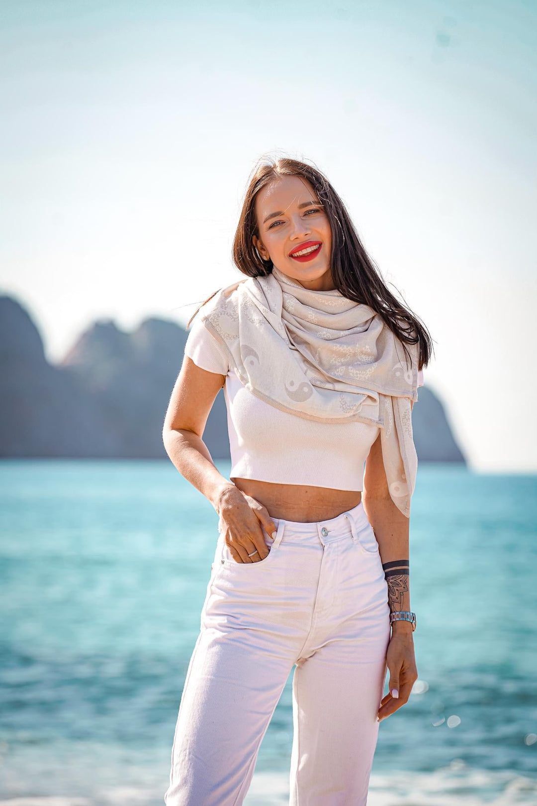 Kuscheltuch Om Shanti Inner Light - KOKADI